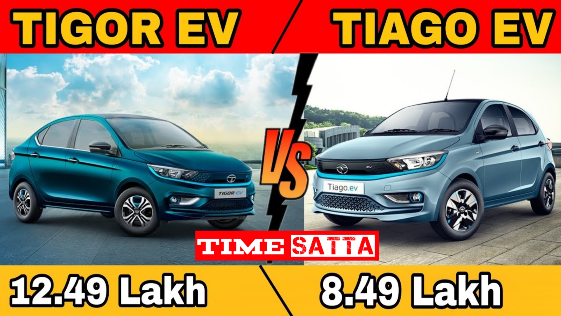 Tata Tigor EV vs Tiago EV Electric Car