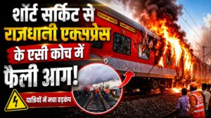 Rajdhani Express Fire : शॉर्ट सर्किट से राजधानी एक्सप्रेस के एसी कोच में फैली आग, 15 मिनट में 70 यात्री सुरक्षित निकाले गए 